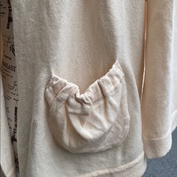 Wool/Cashmere cardigan sweater-3/4 wide sleeves - Picture 5 of 6